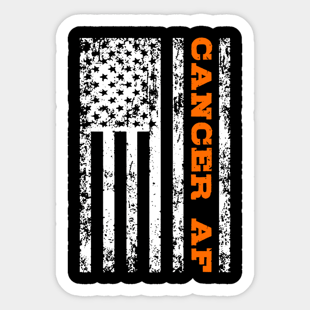 Cancer AF Sticker by mikevdv2001